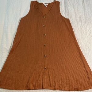 Caution To The Wind Ribbed Tank Dress